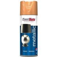 Plastikote Metallic Spray Flat Copper 400Ml