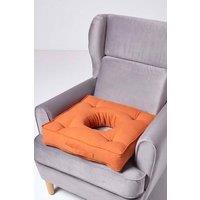 Homescapes Pressure Relief Armchair Booster Cushion in Terracotta | Size: 50 cm x 50 cm