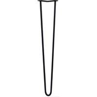 Monstershop 4 x 28" Hairpin Legs - 2 Prong - 12mm - Black