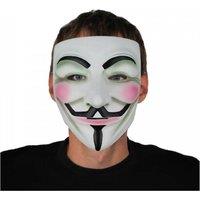I Love Fancy Dress Anonymous Mask with Elasticated Strap | Size: 1 Pack