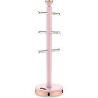 Tower Cavaletto Mug Tree, Holds 6, Stainless Steel, Pink & Rose Gold T826132PNK