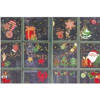 mysmartbuy Festive Window Sticker Set 120 Assorted Christmas Designs Static Cling