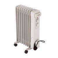 Oypla 9 Fin Portable Oil Filled Radiator Electric Heater in White