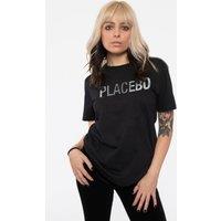 Placebo Glitch Band Logo T-Shirt in Black | Size: Medium