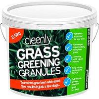 cleenly Grass Greening Granules Lawn Fertiliser - Make Grass Greener 2.5kg in Green