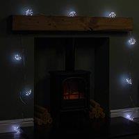 Samuel Alexander 4.5m Ultra Brights Starburst Multi-Action Christmas Lights with White & Warm White LEDs & Timer Function in Silver