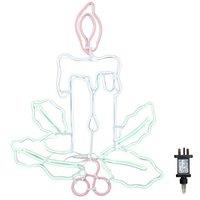 Samuel Alexander 72cm Neon Flex Effect Candle Decoration with Multi-Coloured LEDs