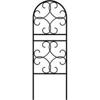 Primrose Scroll Design in Pot Trellis & Plant Support in Black 91cm