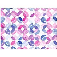 Warren Reed - Designer Interlocking Pink Blue Shape Glass Chopping Board