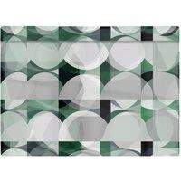 Warren Reed - Designer Geometric Grey Green Glass Chopping Board