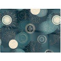 Warren Reed - Designer Blue Moon & Sun Glass Chopping Board in Green
