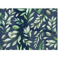 Warren Reed - Designer Watercolor Leaves Glass Chopping Board in Green