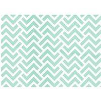 Warren Reed - Designer Green Geometric Pattern Glass Chopping Board