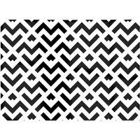 Warren Reed - Designer Black & White Abstract Pattern Glass Chopping Board