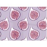 Warren Reed - Designer Modern Fig Pattern Glass Chopping Board in Purple