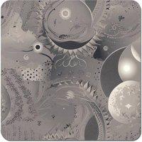 Warren Reed - Designer Abstract Moon Shapes Coasters - Set of 4 in Grey