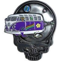 Grateful Dead Space Your Face Bus Pin Badge in Black