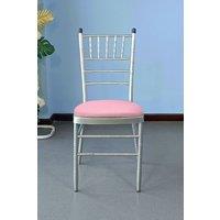 Neel Blue High Back Spandex Dining Chair Pad Covers Removable & Washable Slipcovers in Baby Pink