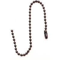 Neel Blue Metal Tag Chain 20cm Long Metal Ball Beads Chain, 100pcs in Dark Grey