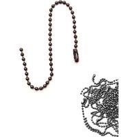 Neel Blue Metal Tag Chain 15cm Long Metal Ball Beads Chain, 100pcs in Dark Grey