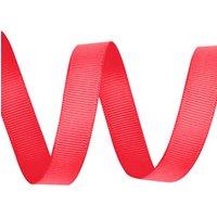 Neel Blue 25mm Grosgrain Ribbon, Solid Polyester Ribbon, 10 Metres in Red