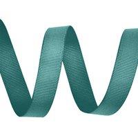 Neel Blue Grosgrain Ribbon, Solid Polyester Ribbon, 10mm x 10 Metres in Emerald