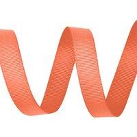 Neel Blue Grosgrain Ribbon, Solid Polyester Ribbon, 10mm x 10 Metres in Burnt Orange