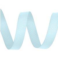 Neel Blue 15mm x 10 Metres Grosgrain Ribbon, Solid Polyester Ribbon in Baby Blue