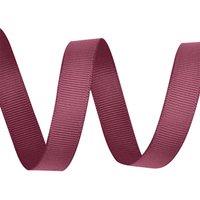 Neel Blue 15mm x 10 Metres Grosgrain Ribbon, Solid Polyester Ribbon in Burgundy