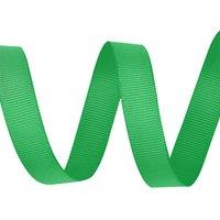 Neel Blue 15mm x 10 Metres Grosgrain Ribbon, Solid Polyester Ribbon in Bright Green