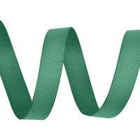 Neel Blue 15mm x 10 Metres Grosgrain Ribbon, Solid Polyester Ribbon in Dark Green
