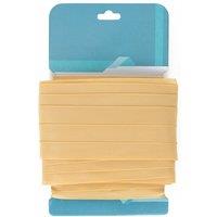 Neel Blue 15mm x 10 Metres Grosgrain Ribbon, Solid Polyester Ribbon in Gold