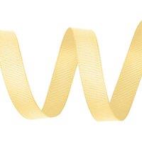 Neel Blue 15mm x 10 Metres Grosgrain Ribbon, Solid Polyester Ribbon in Lemon