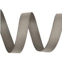 Neel Blue 15mm x 10 Metres Grosgrain Ribbon, Solid Polyester Ribbon in Dark Grey