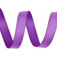 Neel Blue 15mm x 10 Metres Grosgrain Ribbon, Solid Polyester Ribbon in Purple