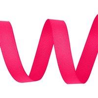 Neel Blue 15mm x 10 Metres Grosgrain Ribbon, Solid Polyester Ribbon in Magenta