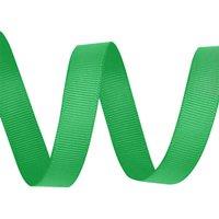 Neel Blue 25mm Grosgrain Ribbon, Solid Polyester Ribbon, 10 Metres in Bright Green