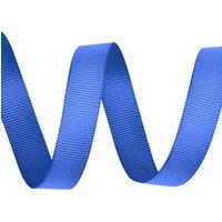 Neel Blue 25mm Grosgrain Ribbon, Solid Polyester Ribbon, 10 Metres in Royal
