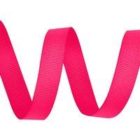Neel Blue 25mm Grosgrain Ribbon, Solid Polyester Ribbon, 10 Metres in Magenta