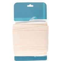 Neel Blue Grosgrain Ribbon, Solid Polyester Ribbon, 38mm x 10 Metres in Cream
