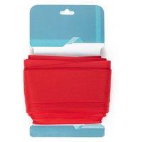Neel Blue Grosgrain Ribbon, Solid Polyester Ribbon, 38mm x 10 Metres in Red