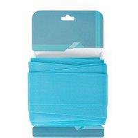 Neel Blue Grosgrain Ribbon, Solid Polyester Ribbon, 38mm x 10 Metres in Turquoise