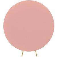 Neel Blue Round Arch Backdrop Cover Spandex Wrinkle-Resistant Circle Arch Stand Cover - 220cm in Rose Gold