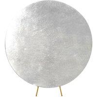 Neel Blue Round Arch Backdrop Cover Spandex Wrinkle-Resistant Circle Arch Stand Cover - 150cm in Silver