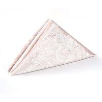 Neel Blue Diamond Velvet Napkin with Hemmed Edges, 20x20 Inch in Baby Pink