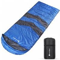 Neel Blue Sleeping Bag Single Adult All Seasons for Camping, Outdoor, Travel in Blue