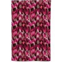 Warren Reed - Designer Modern Pink Animal Print Tea Towel