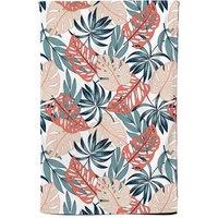 Warren Reed - Designer Tropical Leaf Pattern Tea Towel in Green