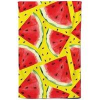 Warren Reed - Designer Watermelon Pattern Tea Towel in Red