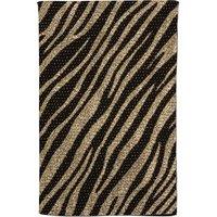 Warren Reed - Designer Golden Zebra Print Tea Towel in Brown